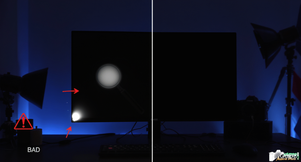 Test Backlight Bleed Moniteur