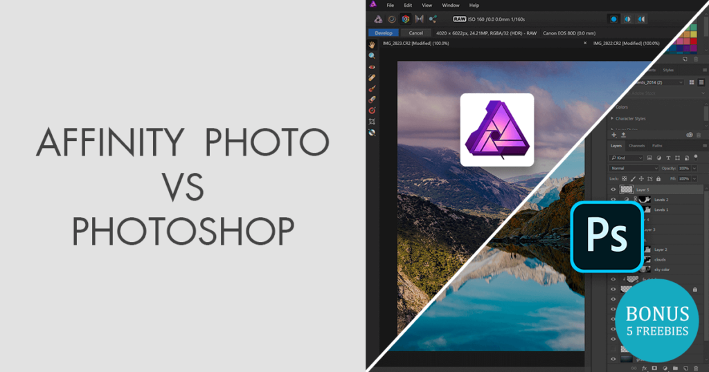 Affinity Photo : Différences avec Photoshop Affinity Photo : Différences avec Photoshop