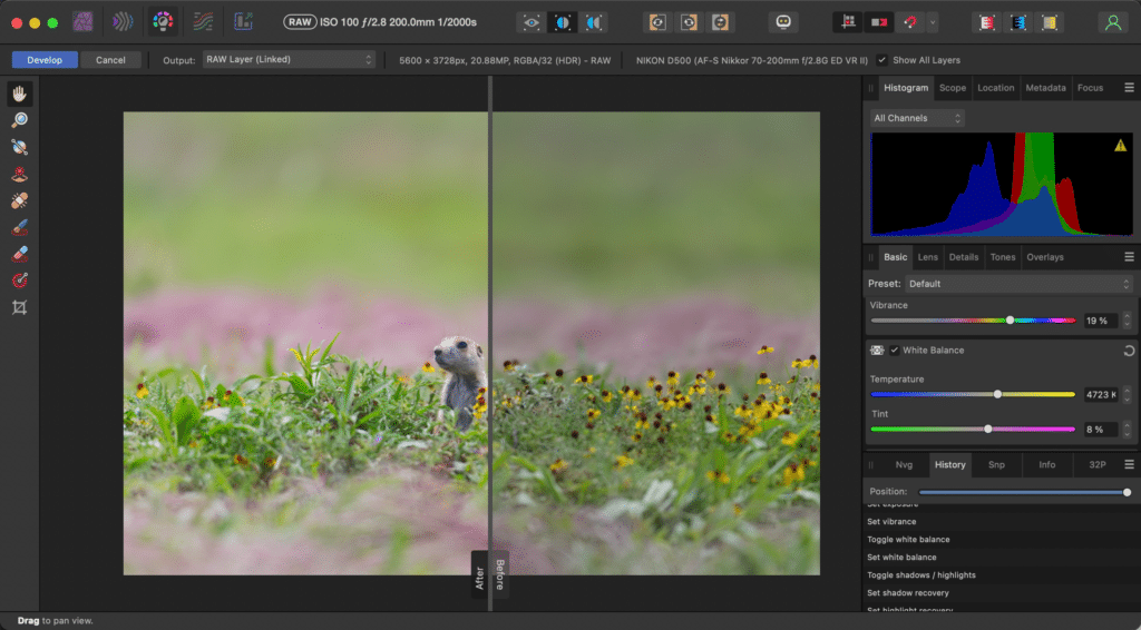 Comment modifier les photos Raw avec Affinity Photo