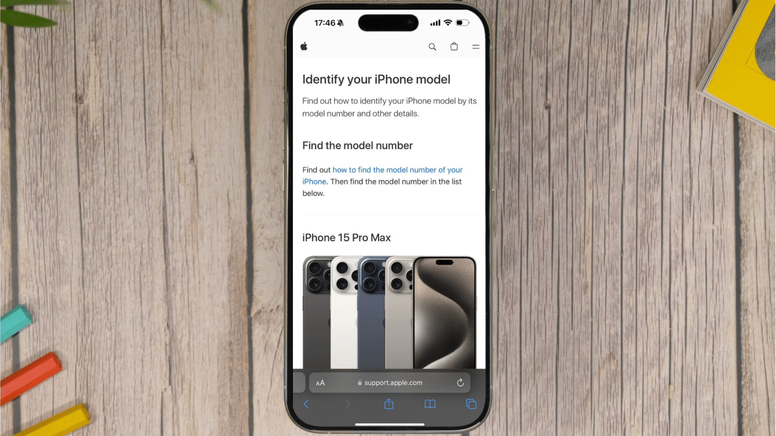 Comment voir le modèle d'iPhone