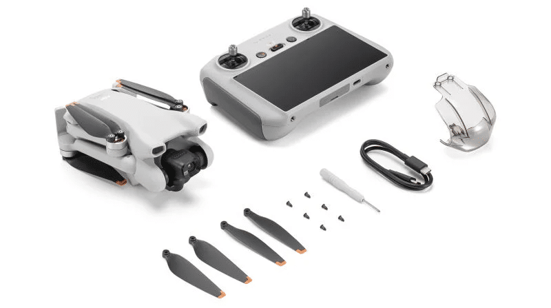 ce que comprend le dji mini 3 avec radiocommande dji rc