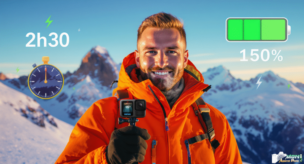 Filmez 2× plus longtemps avec votre GoPro : réglages & stratégies terrain Prolonger l'autonomie de la Batterie de votre GoPro