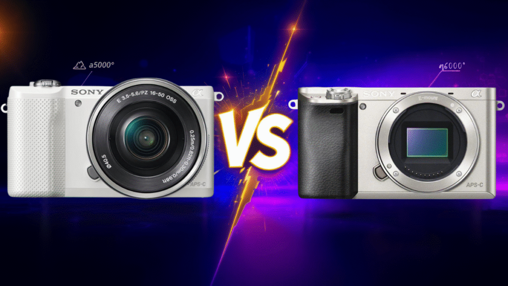 Sony a5000 vs a6000 différences