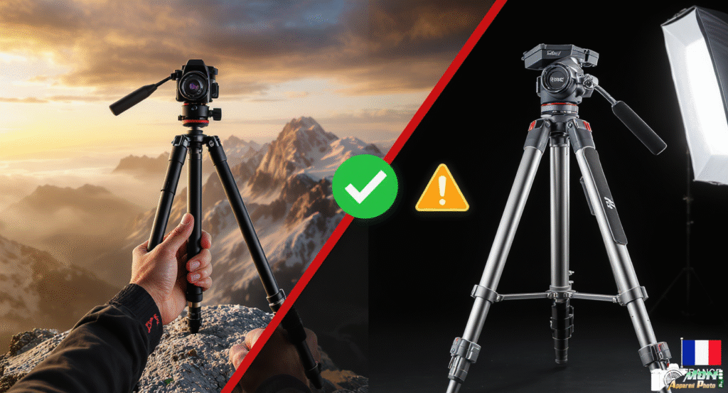 Trépied Carbone vs Aluminium: comparaison